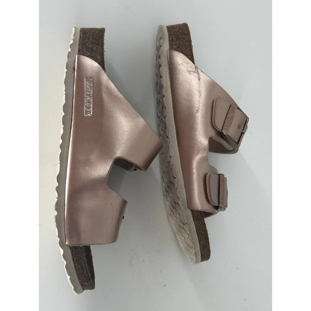 Birkenstock Arizona Sandals Kids 35 Rose Gold Metallic 1018925